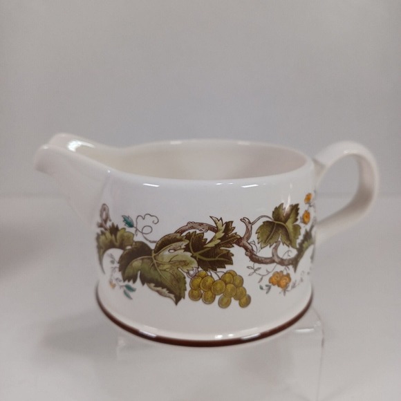 Wedgwood VINE CROFT Creamer and Covered Sugar Oven To Table Retired - Picture 2 of 11